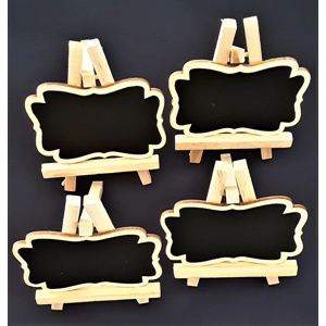 Blackboard Easels 7cm x 9cm Pack of 4
