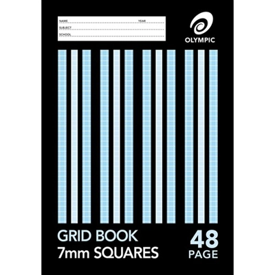 Grid Book 7mm Quad 48 page title=