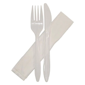 Cutlery Pack - Fork, Knife & Napkin Box of 500