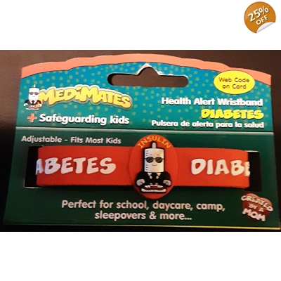 Allergy wristbands Diabetes title=