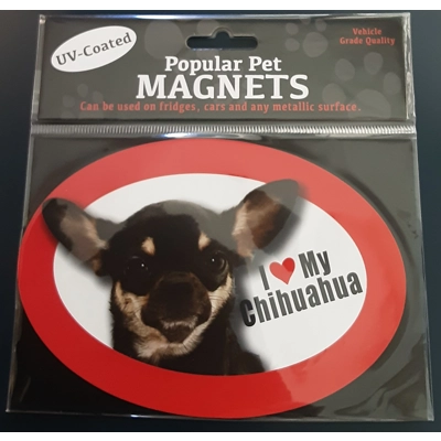 Dog Magnet Chihuahua 15cm x 10.5cm title=