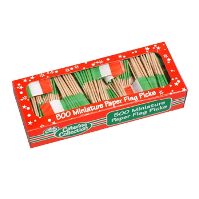 Flag Toothpicks - Italy Box of 500 title=