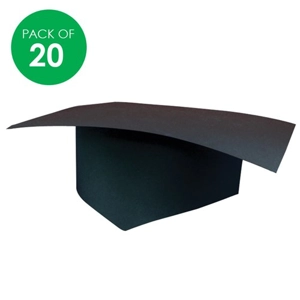 Graduation Hats Cardboard Pack of 20