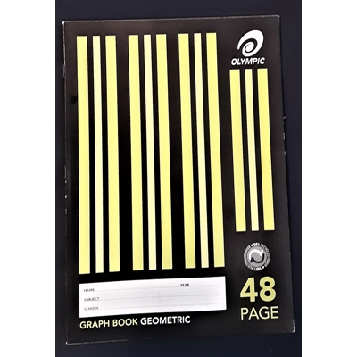 Graph Book Geometric A4 48 pages title=