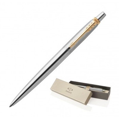 Parker Jotter Brushed Stainless CT Ballpoint Pen title=