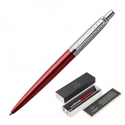 Parker Jotter Kensington Red Chrome Tip Pen title=