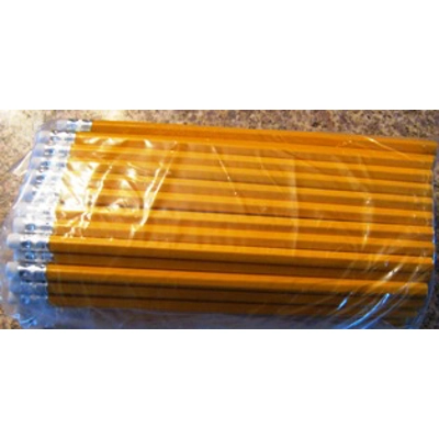 Pencils HB Rubber Tipped Bulk 100 title=