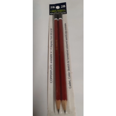 Pencils 2B Copperplate Pack of 2 title=