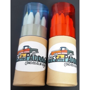 Custom Printed - Colouring Pencils in Tube x 100 tubes