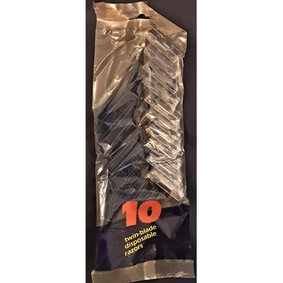 Shaverts Twin Blade Pack of 10 title=