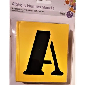 Stencils - Letters and Numbers 75mm