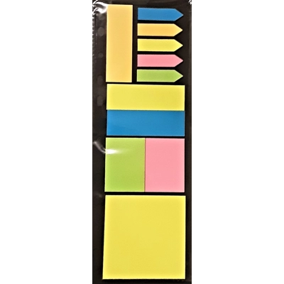 Sticky Notes Assorted Fits into Binder - Total 275 notes title=