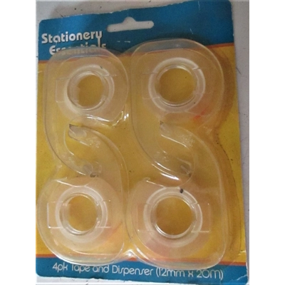 Tape on Dispenser Card of 4 title=