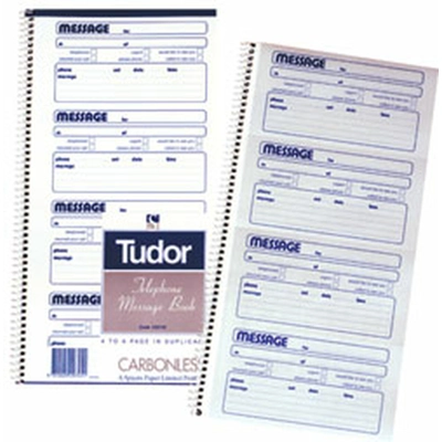 Telephone Message Book 4 to a page title=