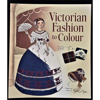 Victorian Fashion Colouring Book title=
