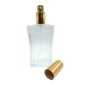 100ml Empty Glass Perfume Bottles Clear - Rectangular