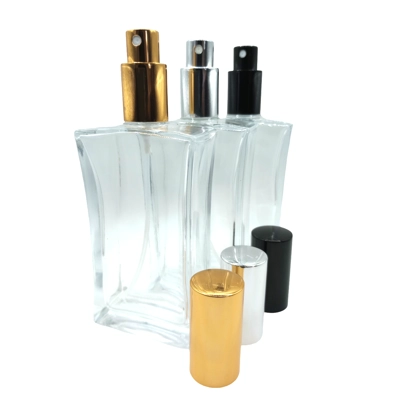 100ml Empty Glass Perfume Bottles Clear - Rectangular title=