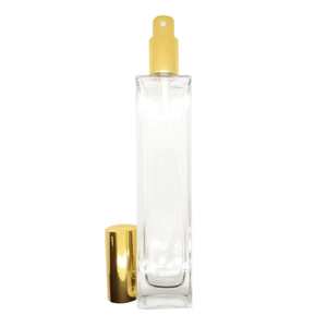 100ml Clear Glass Perfume Bottle Spray Gold Cap Fine Mist Spray Bottle