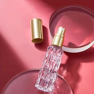 10ml Empty Glass Perfume Bottle Spray Bottle Crystal Effect - Pocket Travel Size