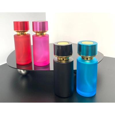 50ml Empty Glass Perfume Bottle Matt Effect - Le Luxe title=