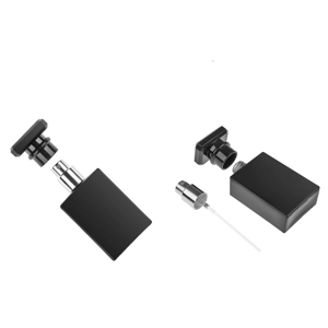 30ml Black Perfume Bottle Empty Atomiser Rectangular