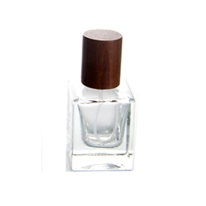 25ml Empty Glass Perfume Spray Bottle Atomiser Wooden Cap