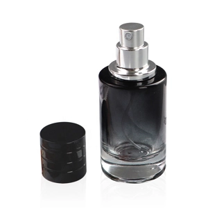 100ml Glass Perfume Bottle Gradient Empty Cylindrical Bottle Fine Mist Black