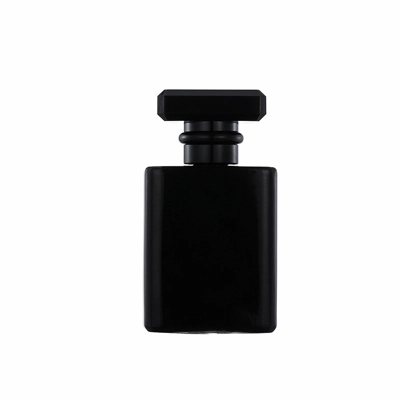 100ml Empty Glass Perfume Spray Bottle Refillable Black Gloss title=
