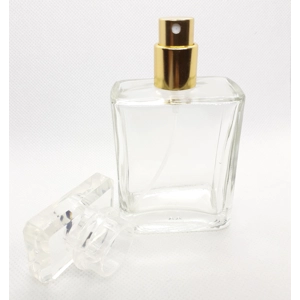 100ml Empty Glass Perfume Spray Bottle Refillable Rectangular