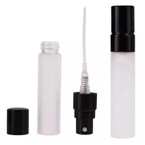 5ml Empty Glass Sample Size Perfume Bottle Frosted Pack of 3