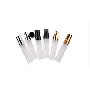 5ml Empty Glass Sample Size Perfume Bottle Frosted Pack of 3