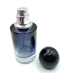 30ml Glass Perfume Bottle Gradient Empty Cylindrical Bottle Lux Round Ball Cap