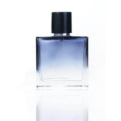 50ml Empty Glass Perfume Spray Bottle De Bleu Refillable title=