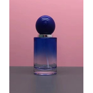 30ml Glass Perfume Bottle Gradient Empty Cylindrical Bottle Lux Round Ball Cap