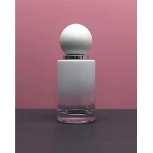 30ml Glass Perfume Bottle Gradient Empty Cylindrical Bottle Lux Round Ball Cap