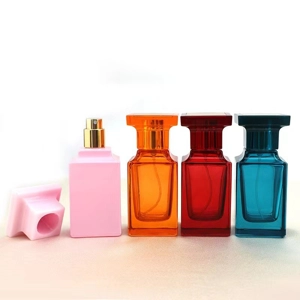 50ml Empty Glass Perfume Spray Bottle Model TF Refillable Square Bottle