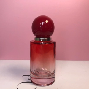 30ml Glass Perfume Bottle Gradient Empty Cylindrical Bottle Lux Round Ball Cap