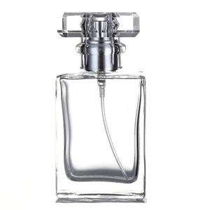 30ml Empty Glass Perfume Spray Bottle Atomizer Refillable Clear Rectangular