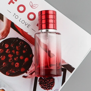 30ml Glass Perfume Bottle Gradient Empty Cylindrical Bottle Fine Mist Atomiser