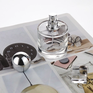 50ml Clear Empty Round Glass Perfume Spray Bottle - Spherical Cap