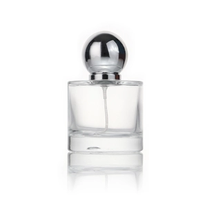 50ml Clear Empty Round Glass Perfume Spray Bottle - Spherical Cap