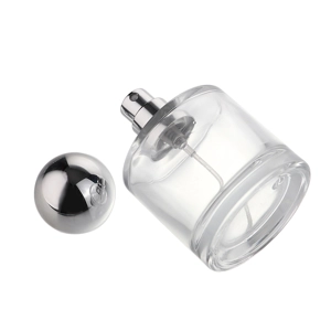 50ml Clear Empty Round Glass Perfume Spray Bottle - Spherical Cap