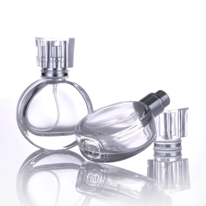 30ml Empty Glass Perfume Spray Bottle Atomizer Refillable Clear Round