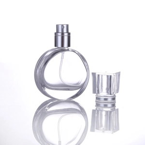 30ml Empty Glass Perfume Spray Bottle Atomizer Refillable Clear Round