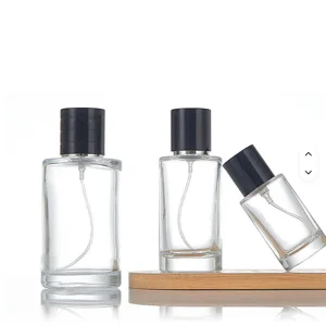 50ml Glass Perfume Bottle Empty Cylindrical Bottle Fine Mist Atomiser