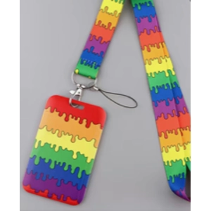 rainbow lanyard