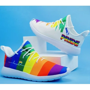 pride rainbow shoe size 8.5