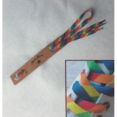 rainbow shoe laces title=