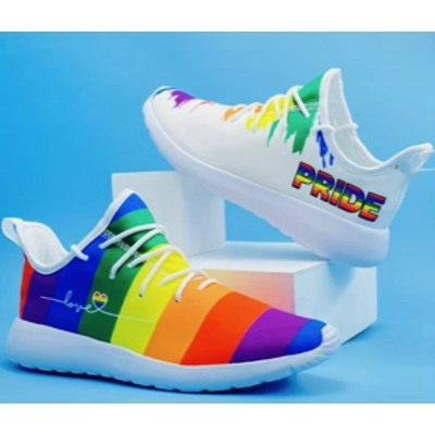 rainbow pride shoe size 9 title=