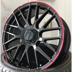 19" 313 style red lip alloy wheels 5x112 8.5j 9.5j